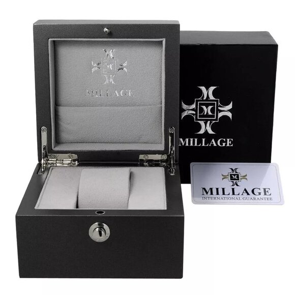 Millage The Evreux Collection Model ML0073-A Black Watch - Swiss Quartz Movement - Picture 13 of 13